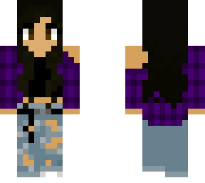 girl with flannel