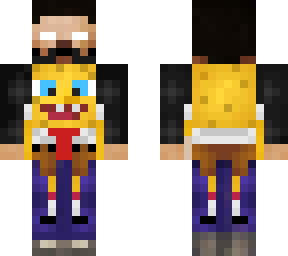 herobrine with spongebob shirt