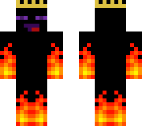 king enderman on fire