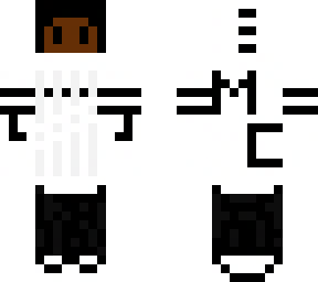 minecraft (mc printed) black n white{edited} again...