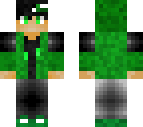 minecraft boy skin (green)