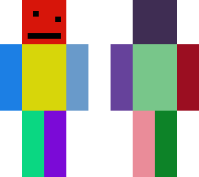 muti-colour smiley face person