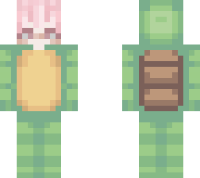 pink haired turtle