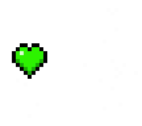 pixel art emerald heart