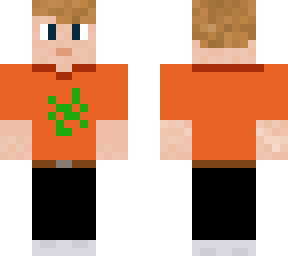 plain orange tee
