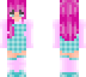 probably an egirl with a blue dress