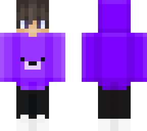 purple polar bear hoodie