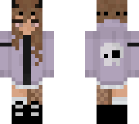 purple skull girl <3