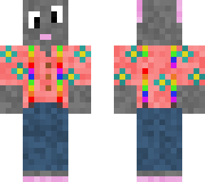 rainbow suspender hawaiian shirt rat (for ratberry)