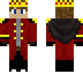 red cape thing with crown