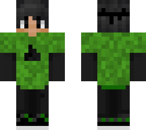 sapnap but green and black
