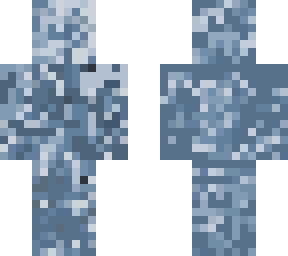 satisfying dapple art on minecraft skin (blue)
