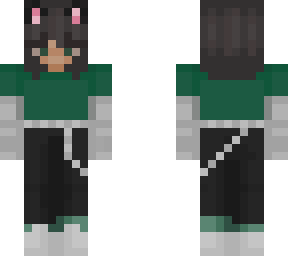 skater girl edit w short hair & cat ears