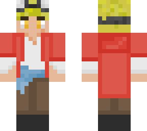 tommyinnit avian skin w/ orange eyes + hoodie + w/out wings