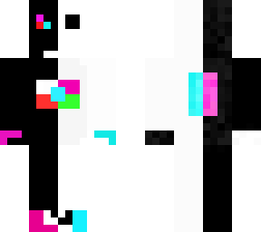 white glitchy skin
