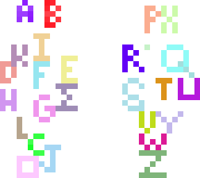 alphabet and number