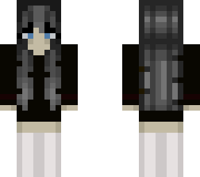 black hair girl skin
