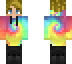 blond rainbow hoodie