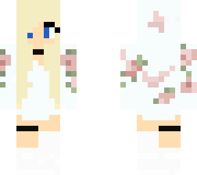 blonde girl in hoodie w/ flowers