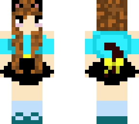 blue cat girl