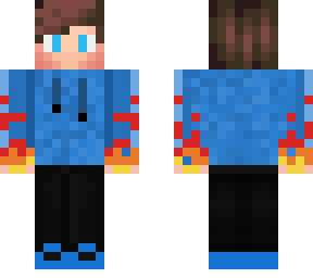 blue flame skin