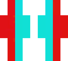 blue red