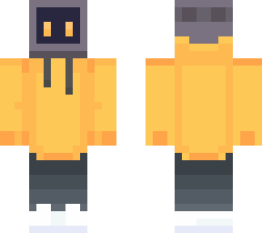 computer in hoodie