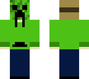 dude in a creeper mask