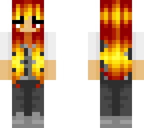 fire hair suit