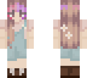 girl with overalls