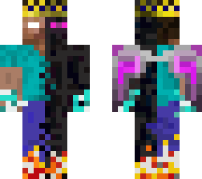 Herobrine Enderman king | Minecraft Skin