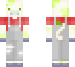 lime cow! miwaa011 edit with overalls :d