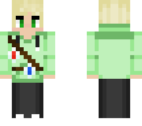 lime green sweater without mask