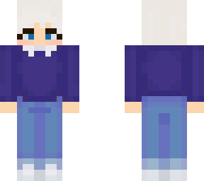 me in a blue sweater