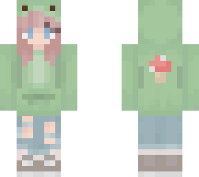 me in frog hoodie