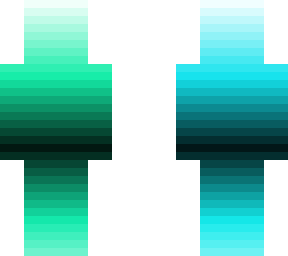 mint, blue, purple and pink