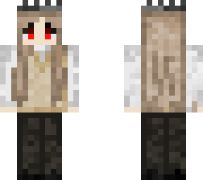 my own oc vest red eye girl