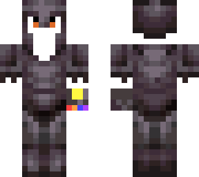 netherite infinity guantlet with armour