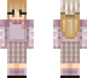 nihachu with a pink sweater