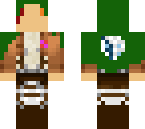 random attack on titan character w/ scouting regiment cape