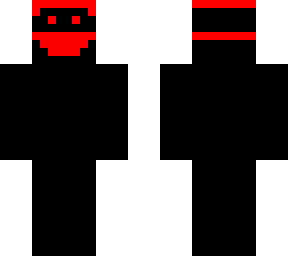 red & black skin