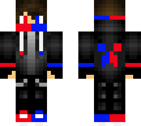 red and  blue