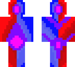 red blue collage