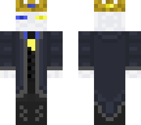 royal blue and yellow eyed albino enderman