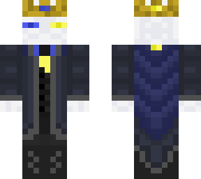 royal blue and yellow eyed albino enderman