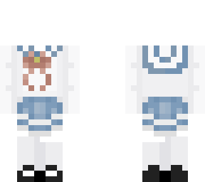 school girl uniform long sleeves with socks (ask for my permission in hypixel!)