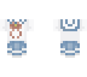 school girl uniform short sleeves (ask for my permission in hypixel!)