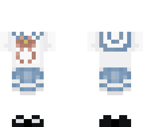 school girl uniform short sleeves (ask for my permission in hypixel!)