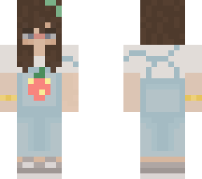 strawberry summer overalls