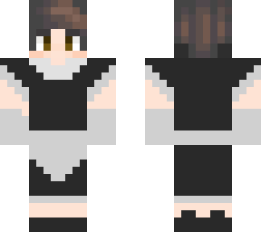 sythiclive in a maid dress.